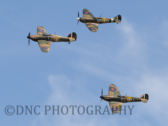 Hawker Hurricane Mk.1 P2921, Supermarine Spitfire Mk.1a P7308 & Mk.1a X4650