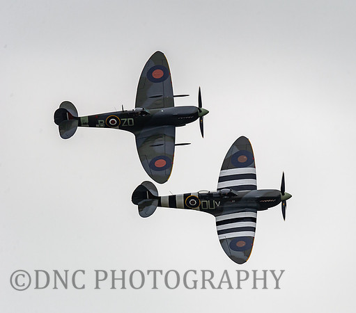 Supermarine Spitfire's T.IX ML407 OU-V & Mk IX MH434 ZD-B