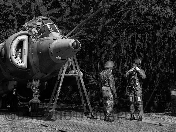 Hawker Siddley Harrier GR.3 XV779 Pilot & Ground crew