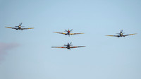 Spitfires LF.MkVb EP120, LF.MkVC JG891,  F.MkVc EE602, Hurricane Mk1 P2902