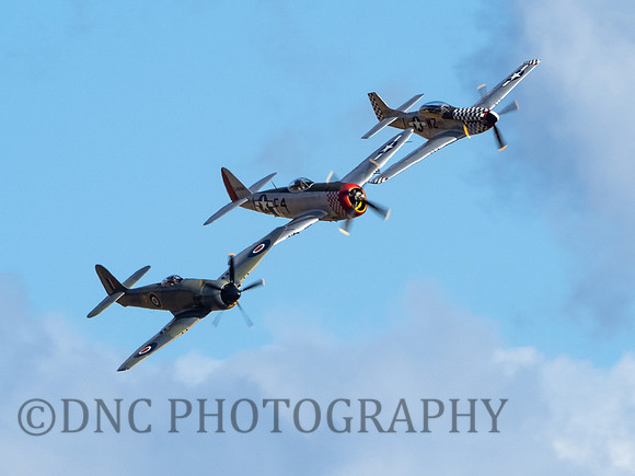 Hawker Fury, Republic Thunderbolt, North American Mustang