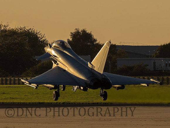 Typhoon FGR4 ZK309 coming into land