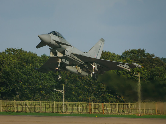 Typhoon FGR4 ZK329 landing runway 25
