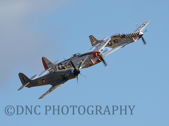 Hawker Fury, Republic Thunderbolt, North American Mustang