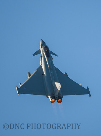 Typhoon FGR4 ZK311 Climbs away from the runway