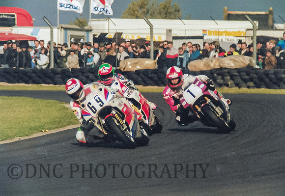 69 Niall McKenzie Yamaha OW01, 1 Fred Merkel Honda RC30, 4 Fabrizio Pirovino Yamaha OW01