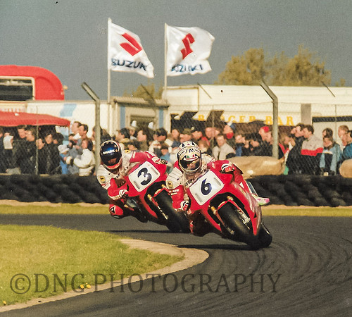 6 Giancarlo Falappa & 3 Raymond Roche both Ducati 851