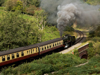 GWR Saint 2999 'Lady of Legend' banks Blk 5 5428 'Eric Treacy' 23rd September