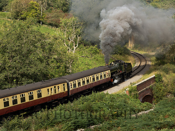 GWR Saint 2999 'Lady of Legend' banks Blk 5 5428 'Eric Treacy' 23rd September