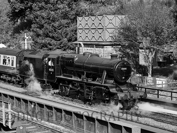 8F 48305 waits for departure at Goathland station 26th September m