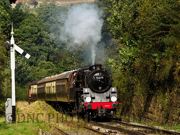 Std 4 2.6.0 76079 climbs towards Goathland 26th September