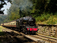8F 48305 approaches Goathland station 26th September