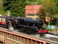 8F 48305 waits for departure at Goathland station 26th September