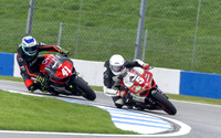 Sam Middlemas Salus Racing leads David Ferns Team DFR Ducati