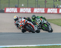 Alex De Angelis Aprilia RSV4 RF leads Anthony West Kawasaki ZX10R