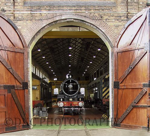 LNER B1 1306 inside the erecting shop