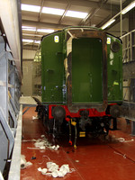 LNER A3 4472 Flying Scotsman tender in paint shop