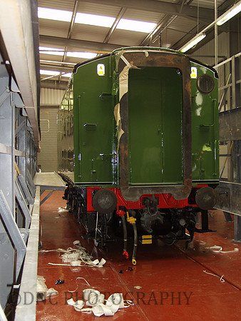 LNER A3 4472 Flying Scotsman tender in paint shop