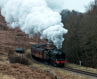 LMS 46100 Royal Scot passing through Newtondale