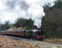 LMS 46100 Royal Scot heading North through Newtondale