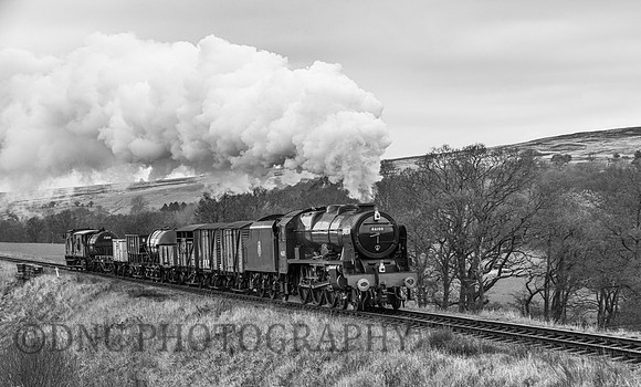 LMS 46100 Royal Scot after passing Moorgates.
