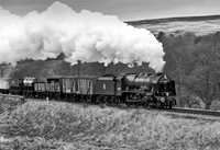 LMS 46100 Royal Scot approaches Moorgates.