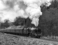 LMS 46100 Royal Scot heading North through Newtondale.
