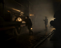 Early morning in the shed