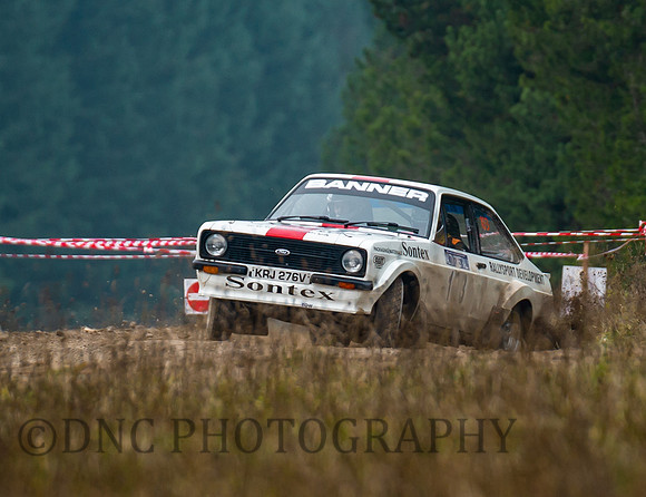 Steve Bannister & Callum Atkinson Ford Escort Mk2.