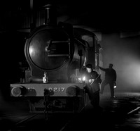 LNER J17 8217. on shed.