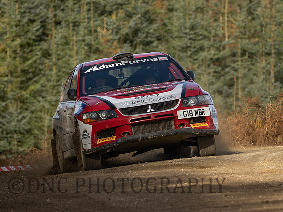 4 Michael Binnie & Claire Mole Mitsubishi Evo 9
