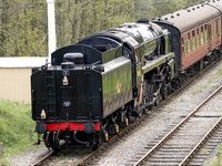BR 9F 92134 Goathland Station 12.00 ex Pickering 7th May
