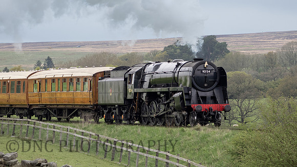 BR 9F 92134 approaching Moorgates 15.30 ex Grosmont 12th May