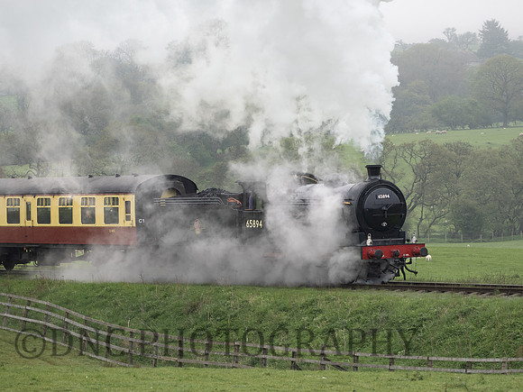 J27 65894 approaching Moorgates  16.35 ex Grosmont 12th May