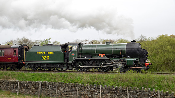 SR 'V' Schools Class 926 Repton passing Moorgates 10.35 ex Grosmont 13.05