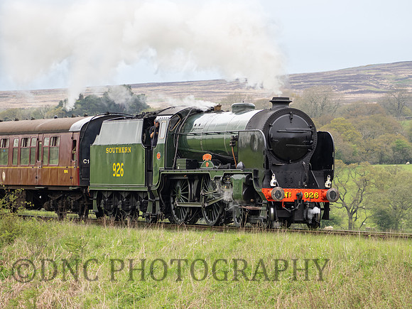 SR 'V' Schools Class 926 Repton passing Moorgates 10.35 ex Grosmont 13.05