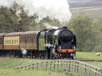 SR 'V' Schools Class 926 Repton 10.35 Ex Grosmont approaches Moorgates 13th May