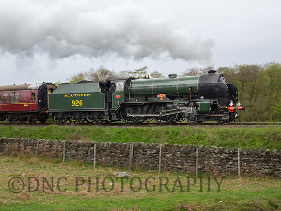 SR 'V' Schools Class 926 Repton passing Moorgates 10.35 ex Grosmont 13.05