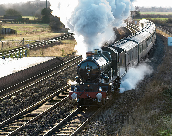 5043 Earl of Mount Edgcumbe The Christmas White Rose approaches Ulleskelf