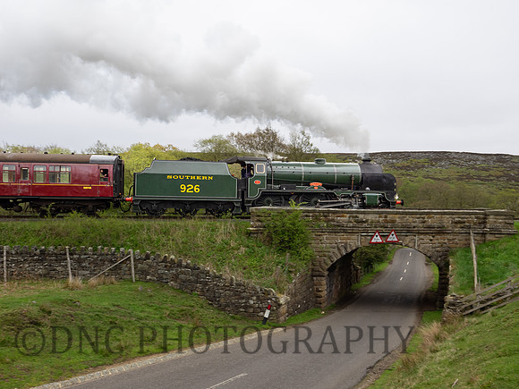 SR 'V' Schools Class 926 Repton passing Moorgates 10.35 ex Grosmont 13.05