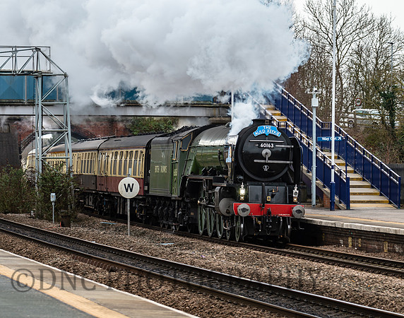 A1 60163 Tornado passing Church Fenton