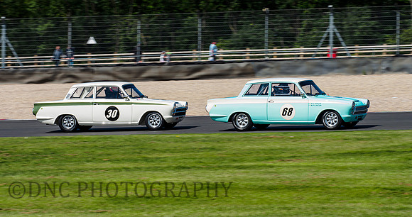 Michael Cullen & Patrick Shovlin Ford Lotus Cortina 68, Ollie Taylor Ford Lotus Cortina 30