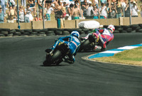 Carl Fogarty Honda NSR500 & Christian Sarron Yamaha YZR500