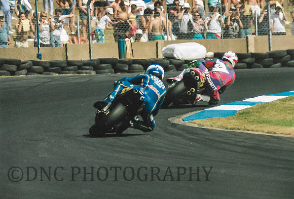 Carl Fogarty Honda NSR500 & Christian Sarron Yamaha YZR500