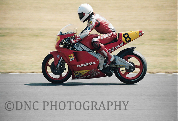 Ron Haslam Cagiva 500.
