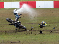 Christian Iddon BMW S1000RR Crash Craner Curves Qualfying