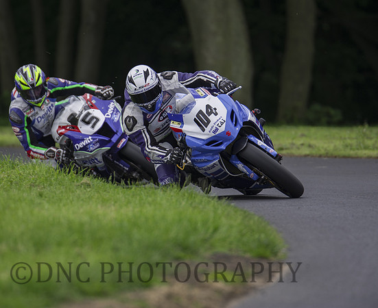 Daley Mathison Suzuki GSXR-1000 leads Ivan Lintin Kawasaki ZX10-R