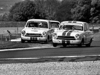 Shaun Balfe Ford Lotus Cortina leads Guy Smith Ford Lotus Cortina mono
