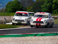 Shaun Balfe Ford Lotus Cortina leads Guy Smith Ford Lotus Cortina