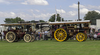 Fowler Convertible Traction Engine Yorkshire Belle followed by Garrett Showmans Tractor Queen of Gt Britain